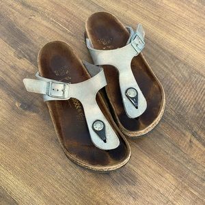 Birkenstock Kids Silver Sandals Size 13